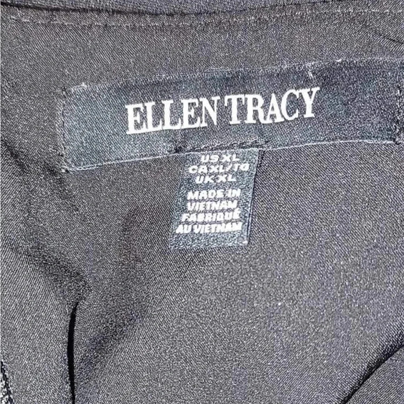 Ellen  Tracy Knee Length Black Dress Size XL - Picture 7 of 10